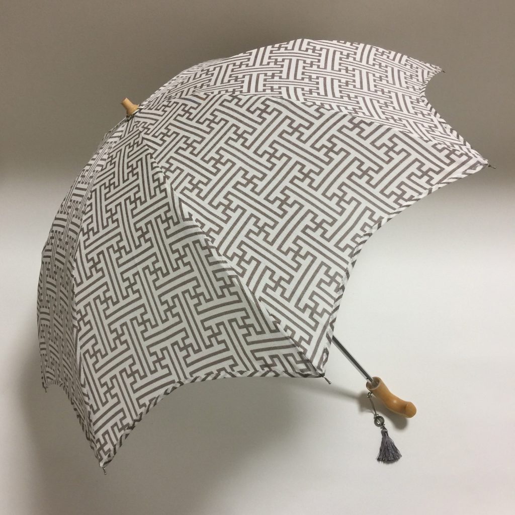 大島紬　日傘